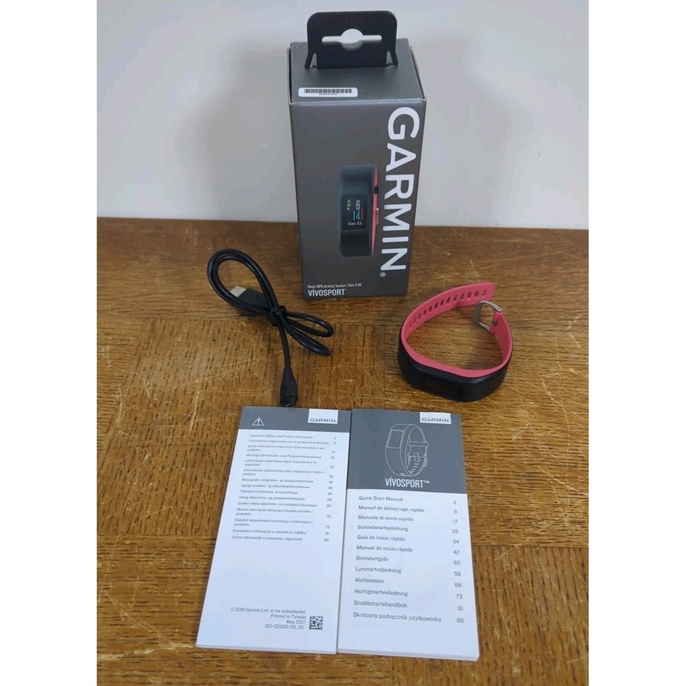 Garmin‎ Vivosport Smart GPS Color Activity Tracker Heart Rate Size S-M